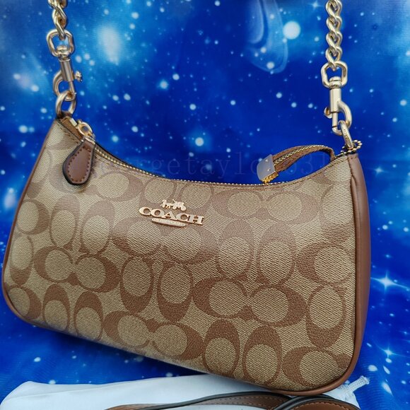 Coach Teri shoulder bag brown - Picture 1 of 10